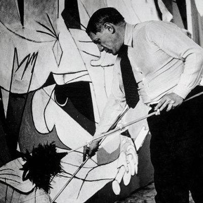 Picasso working on Guernica in his Grands-Augustins studio, Paris (detail; 1937), Dora Maar. Museo Nacional Centro de Arte Reina Sofía, Madrid.