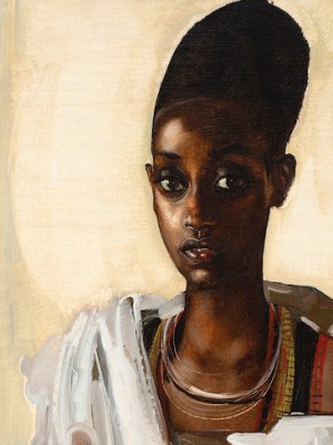 Portrait of Chief Rwampungu’s Wife (detail; 1939), Clément Serneels.