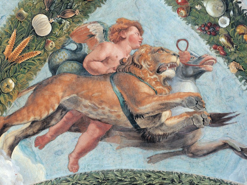 A fresco by Giovanni da Udine at the Villa Farnesina, Rome