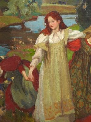 There were Three Maidens pu’d a Flower (c. 1897), Charles H. Mackie. City Art Centre, Museums & Galleries Edinburgh.