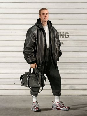 Sales force? Justin Bieber for Balenciaga’s Fall 2021 ready-to-wear collection.