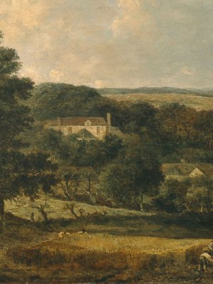 View Near Norwich with Harvesters (detail; 1810–21), John Crome.