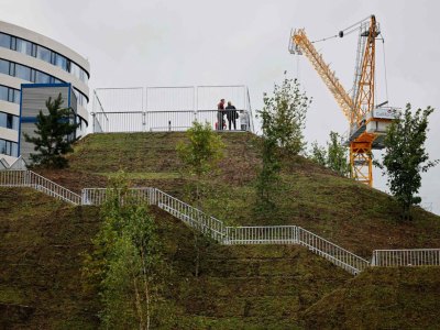 The Marble Arch Mound, photographed on 28 July 2021.