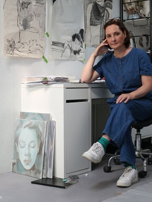 Kaye Donachie in her London studio