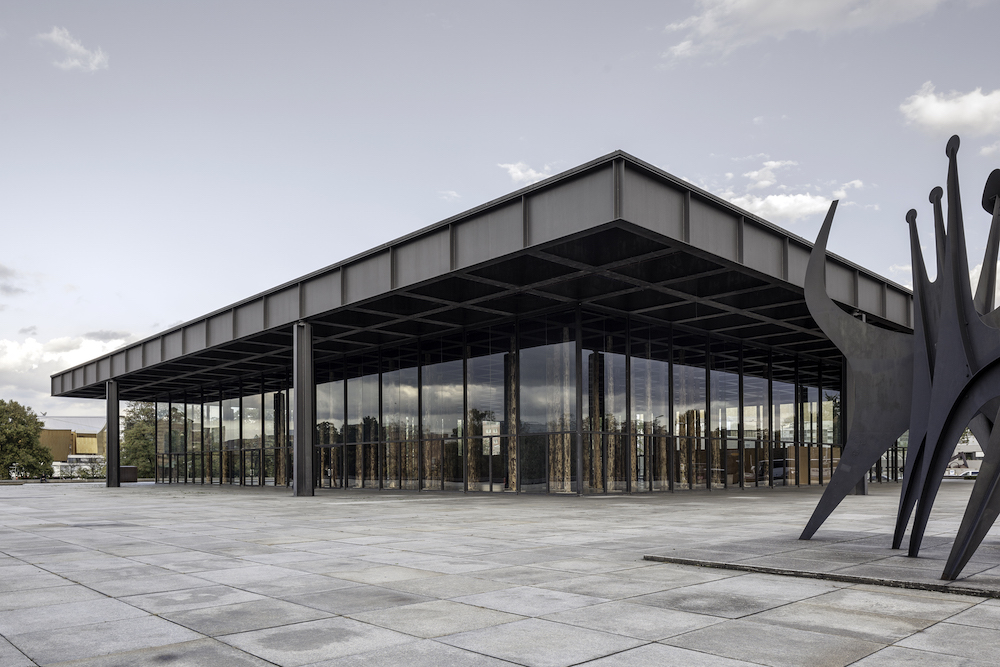 The Neue Nationalgalerie, Berlin, with Alexander Calder’s Têtes et Queue (1965).