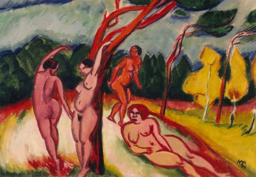 Landscape (detail; 1912), Max Pechstein.