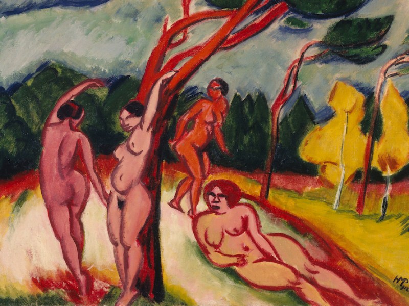 Landscape (detail; 1912), Max Pechstein.