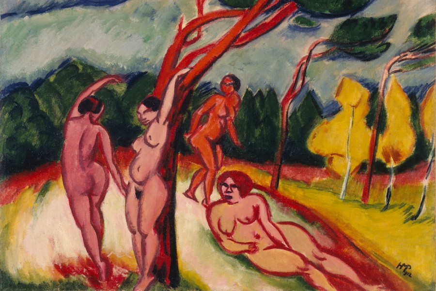 Landscape (detail; 1912), Max Pechstein.