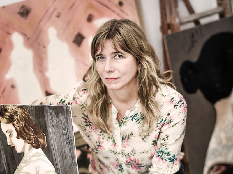 Mamma Andersson photographed in her studio in Stockholm in 2014.