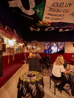 Installation view, Array Collective at the Turner Prize 2021, Herbert Art Gallery and Museum, Coventry.