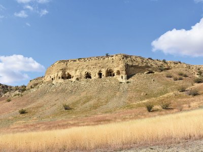 The cave monastery of Sabereebi, Georgia.
