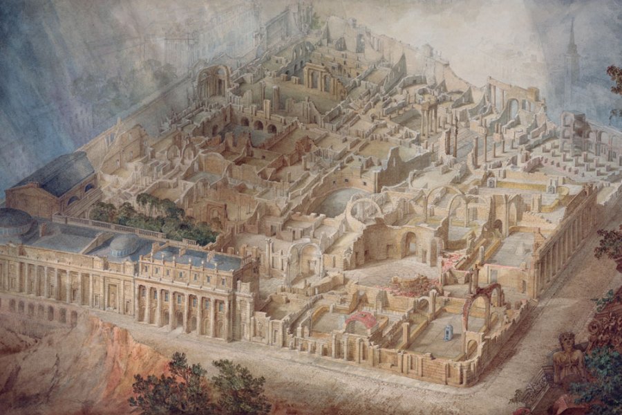 A Bird’s-eye view of the Bank of England (1830), Joseph Gandy. Sir John Soane’s Museum, London