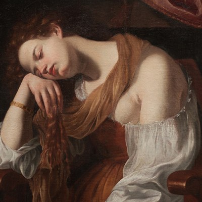 Penitent Mary Magdalene (c. 1625–26), Artemisia Gentileschi. Private collection