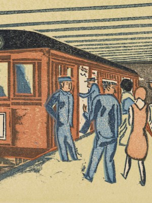 Subway, from the series One Hundred New Views of Tokyo (1931), Senpan Maekawa.