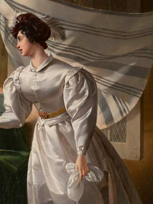 Marie-Caroline, Duchesse de Berry sailing to exile in Scotland (c. 1830), unknown artist. Musée des Arts Decoratifs, Bordeaux.