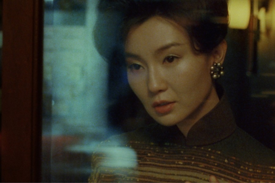 Maggie Cheng in never-before-seen-footage from Wong Kar-Wai’s ‘In the Mood for Love’ (2000).