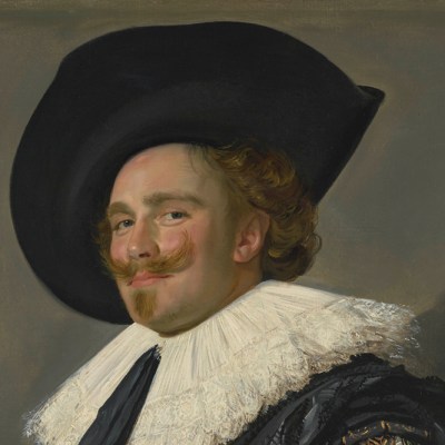 The Laughing Cavalier (detail; 1623), Frans Hals.