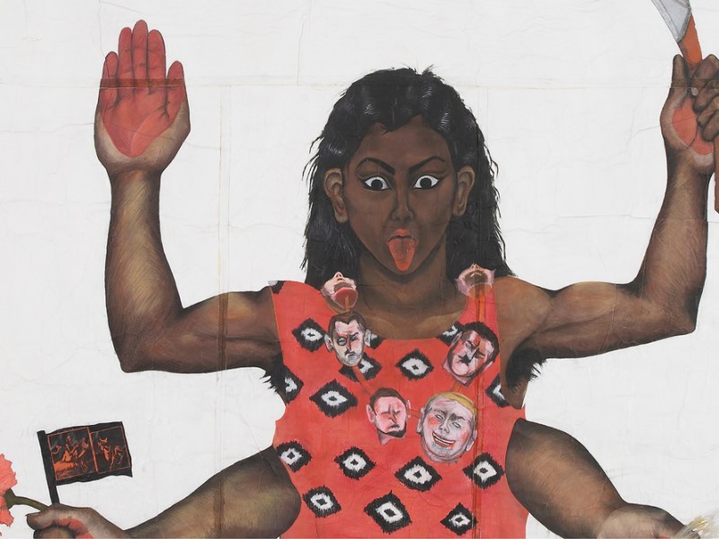 Housewives with Steak-Knives (detail; 1983–85), Sutapa Biswas.
