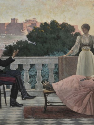 Soirée Athénienne (detail; 1897), Iakovos Rizos.