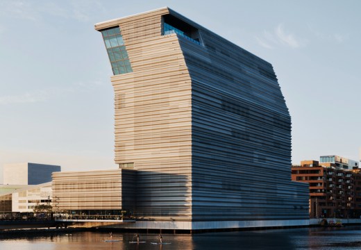 The new 13-storey MUNCH museum, designed by Estudio Herreros, on the waterfront in Oslo.