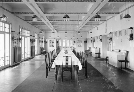 Dining hall from Sanatorium Westend, Purkersdorf (1905), Josef Hoffmann.