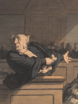 Le Défenseur (Counsel for the Defense) (c. 1862/65), Honoré Daumier.