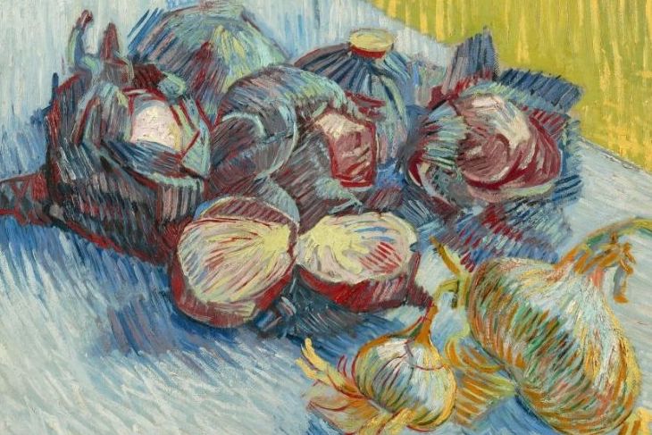 Red cabbages and onions (1887), Vincent Van Gogh. Van Gogh Museum, Amsterdam.