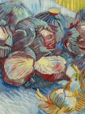 Red cabbages and onions (1887), Vincent Van Gogh. Van Gogh Museum, Amsterdam.