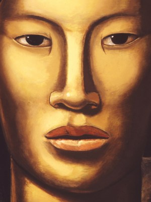 La Malinche (Young Girl of Yalala, Oaxaca) (detail; 1940), Alfredo Ramos Martínez. Phoenix Art Museum.