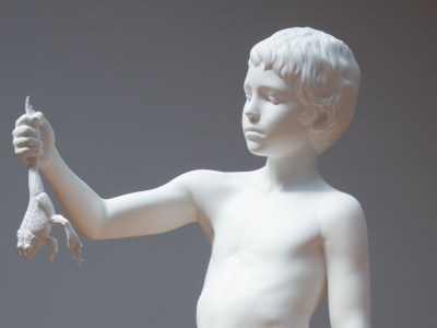 Boy with Frog (detail; 2009), Charles Ray. Philadelphia Museum of Art.