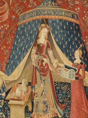 The Lady and the Unicorn: À mon seul désir (c. 1500). Musée national du Moyen Âge, Paris