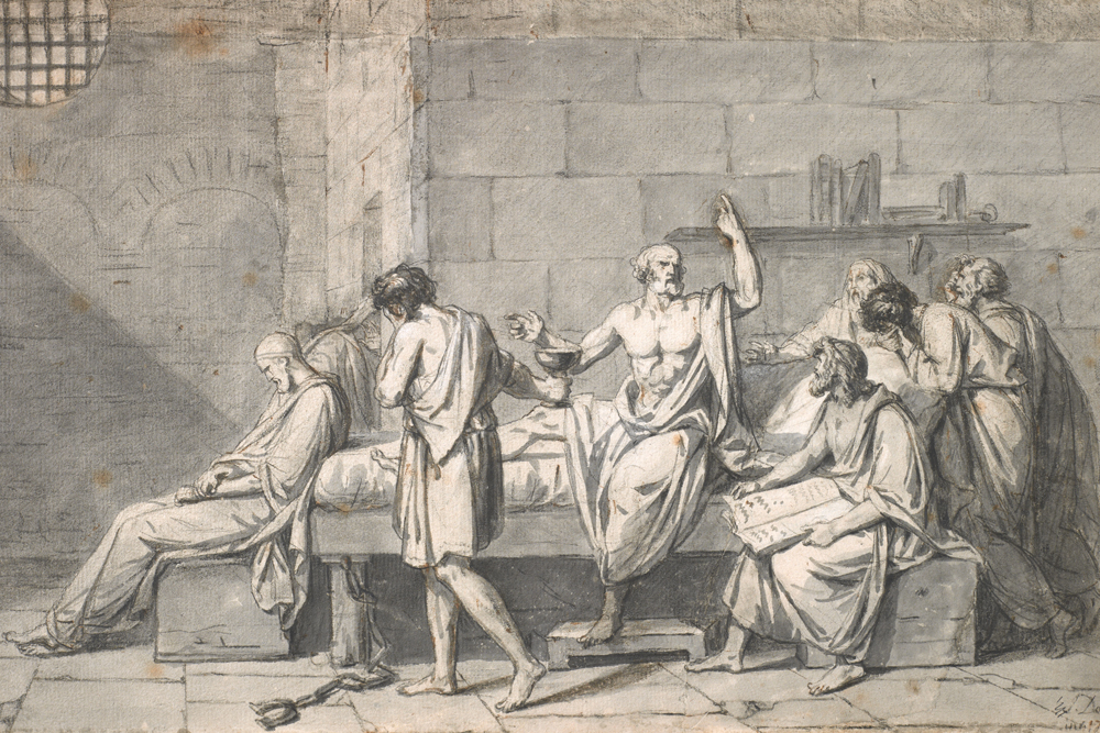 Why was Jacques-Louis David so determined to keep his drawings to himself?