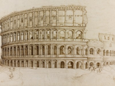 View for an engraving of the Colosseum, Rome (c. 1550), Hieronymus Cock, after the cricle of Domenico Ghirlandaio.