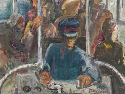 Straßenbahn (detail; 1972) Georg Eisler. Photo: © Johannes Stoll