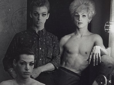 Three female impersonators, N.Y.C (detail; 1962), Diane Arbus.