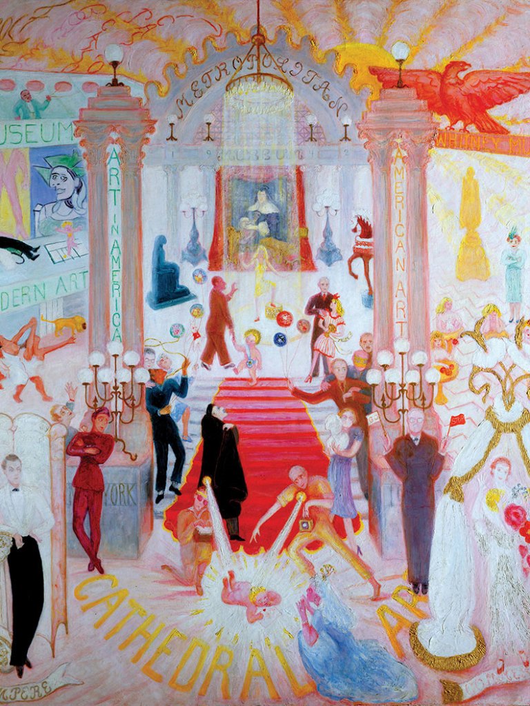 Cathedrals of Art (1942–44), Florine Stettheimer. Metropolitan Museum of Art, New York