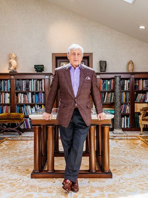 Philip Hewat-Jaboor at home in Jersey