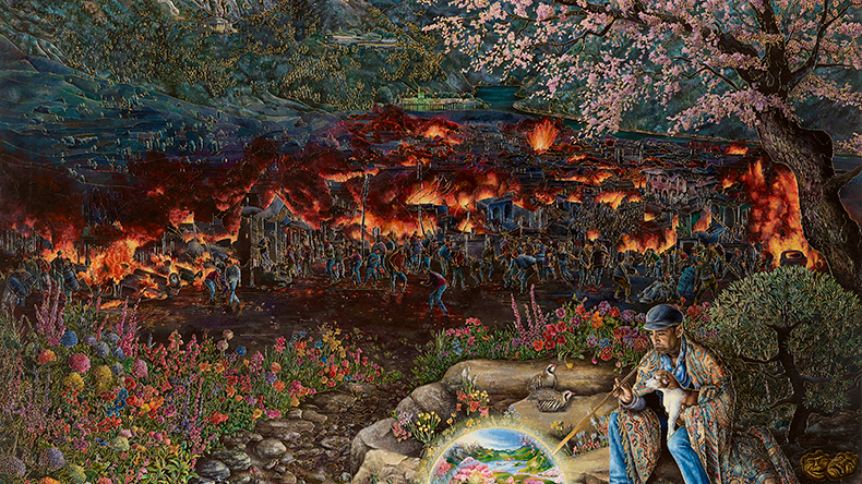 La Tempesta (after Giorgione) (2019–21), Raqib Shaw.