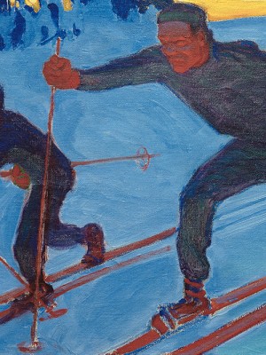 The Skiiers by Akseli Gallen-Kallela