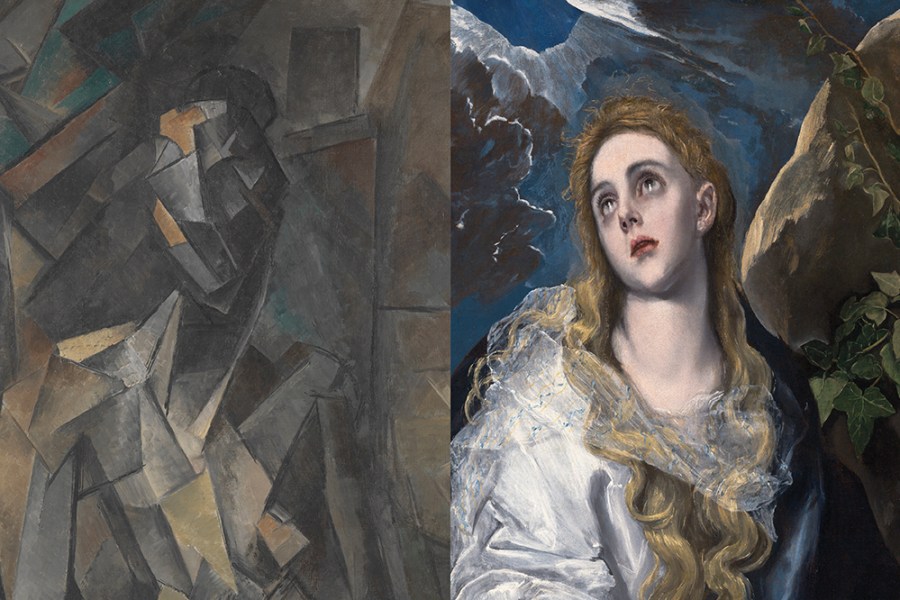 Double take – Picasso’s Seated Nude (detail; 1909–10) and El Greco's Penitent Magdalene (detail; c. 1580–85), El Greco. © Succession Picasso/DACS, London 2022