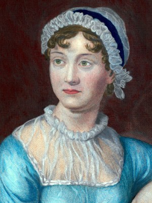 A 19th-century engraving of Jane Austen, likely derived from a portrait of c. 1810 by Cassandra Austen. Photo: Everett Collection Historical/Alamy Stock Photo