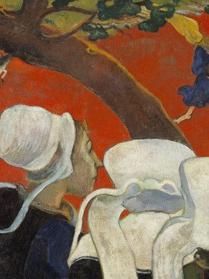 Vision of the Sermon (Jacob Wrestling with the Angel) (1888), Paul Gauguin.
