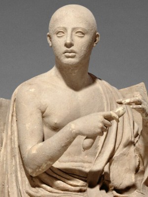 , from the group known as Orpheus and the Sirens (350–300 BC), southern Italy.