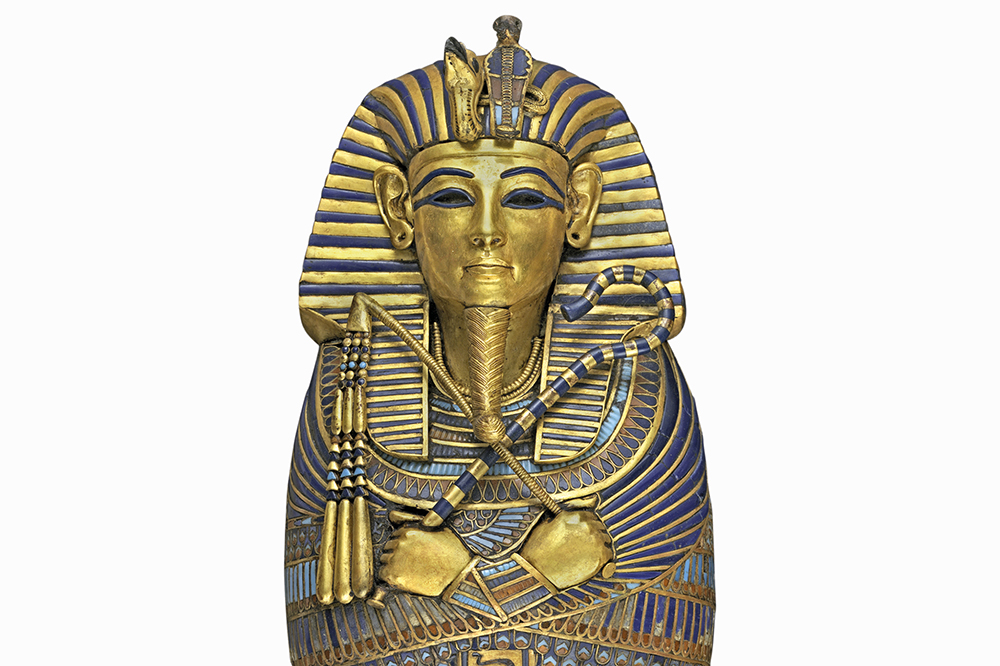 Miniature canopic coffin from the tomb of Tutankhamun