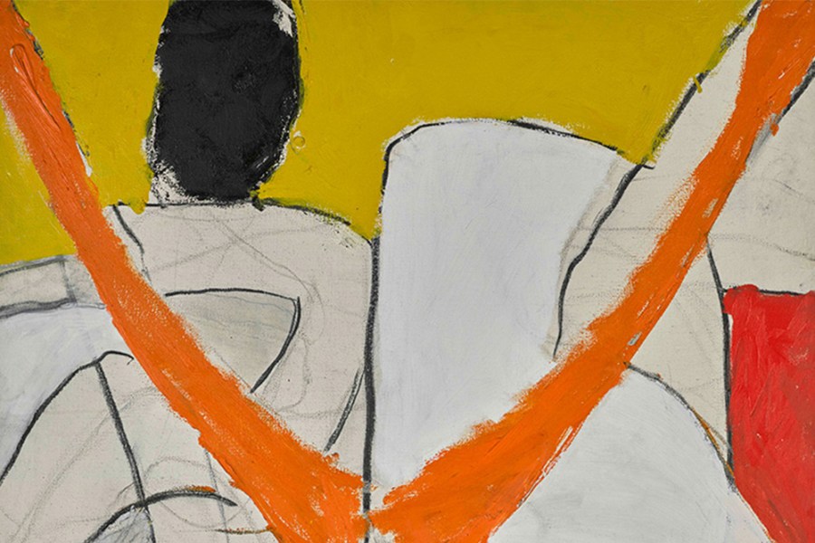 Nude (detail; c. 1962), Roger Hilton.