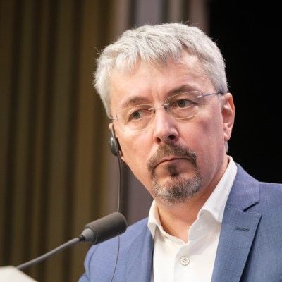 The Ukrainian culture minister Oleksandr Tkachenko. Photo: Thierry Monasse/Getty Images