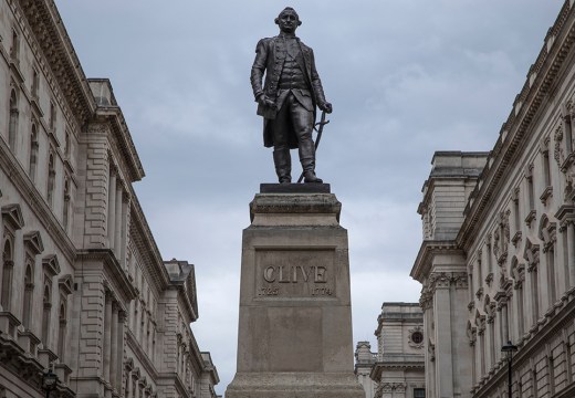 Statue of Robert Clive on King Charles Street, Whitehall.