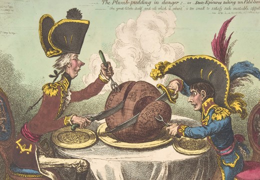 The Plumb Pudding in Danger by James Gillray