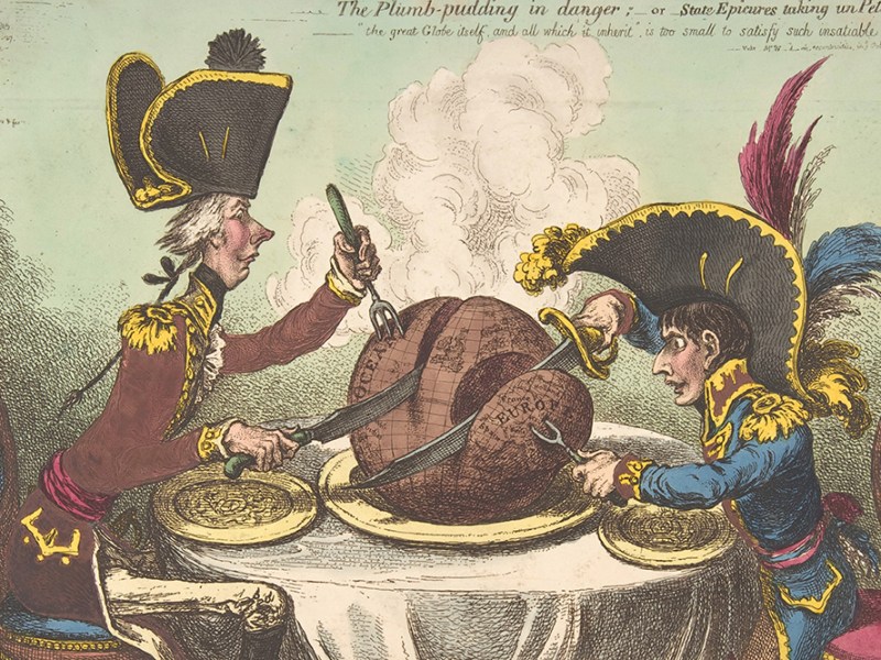 The Plumb Pudding in Danger by James Gillray
