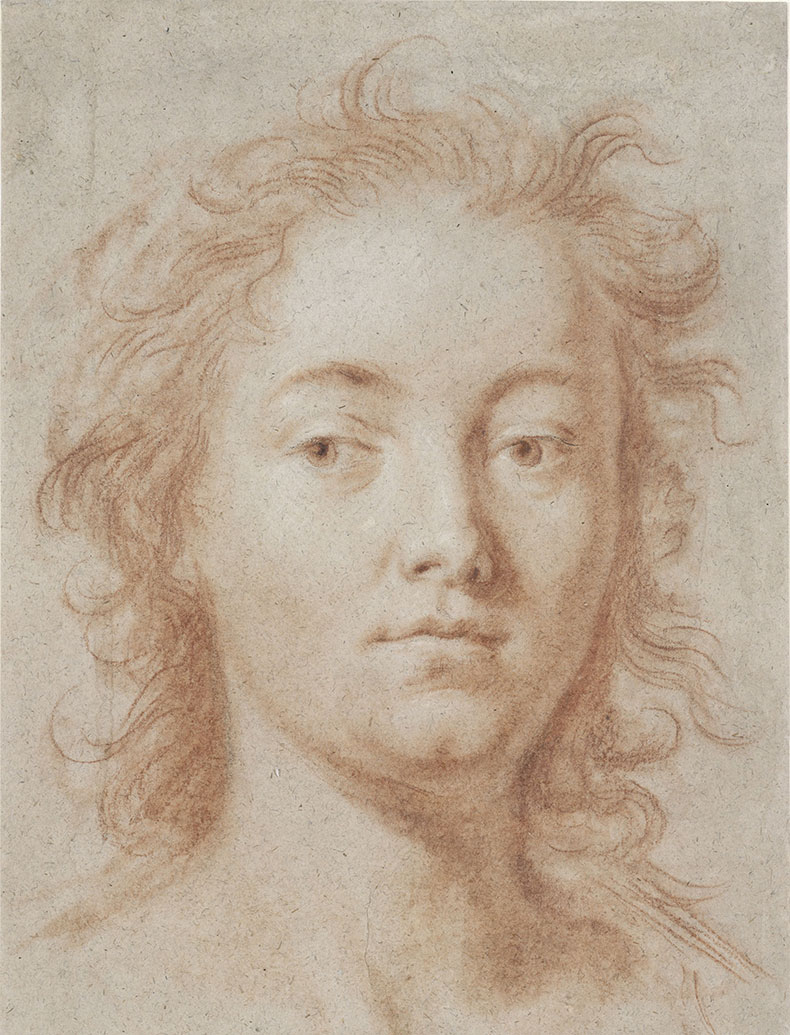 drawing of a woman's face